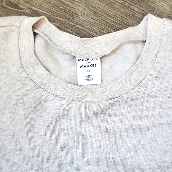 Nordstrom Melrose and Market Puff sleeve fleece cropped blouse - Picture 5 of 6